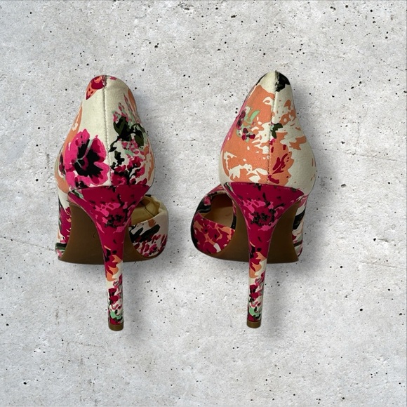 Jessica Simpson Claudette Floral Cloth 4" Stiletto Heel Pointed Toe Women 6M - Picture 5 of 7